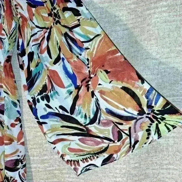 Spense Women's Large Top Flowy Boho Blouse Flared Bell Sleeves size L#149 - Picture 5 of 10